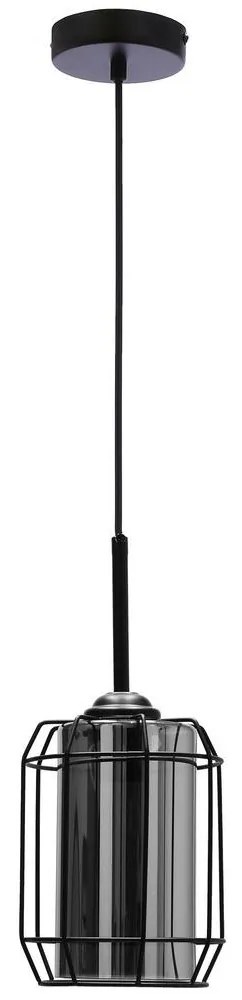 Luster na lanku JONERA 1xE27/40W/230V čierna