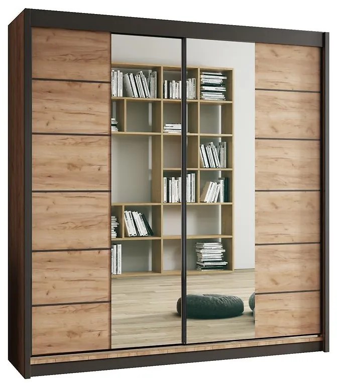 Skriňa Zoja 203 Craft Zlatá