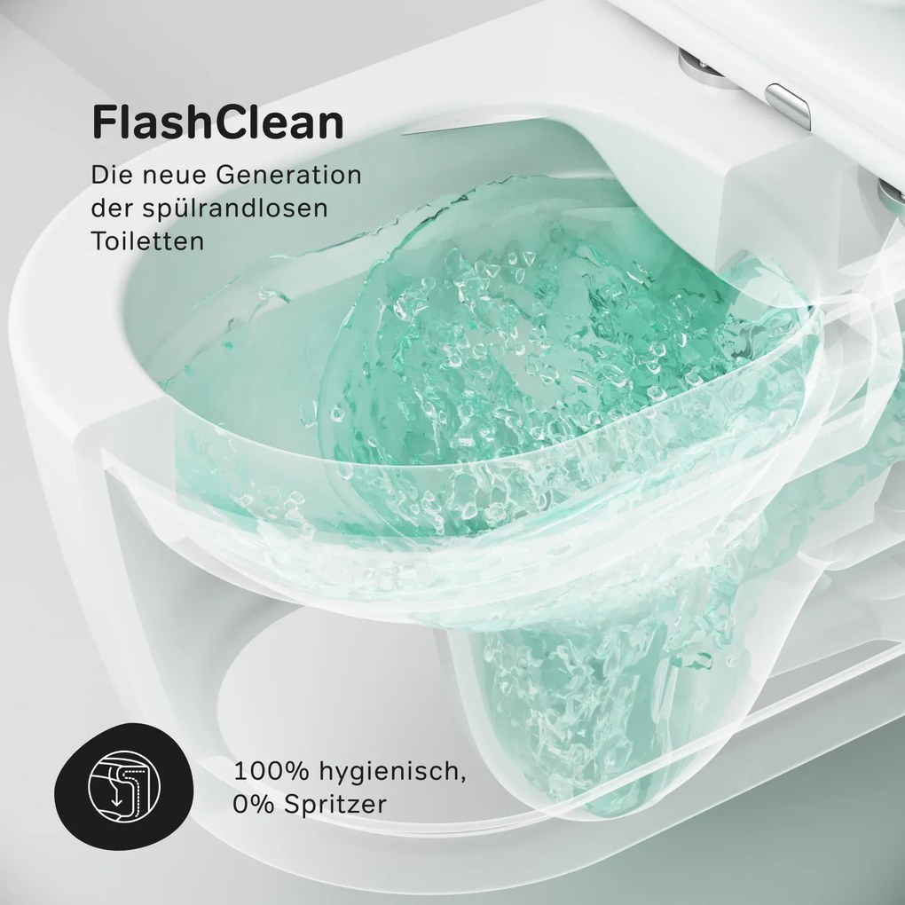 Toaletný set s inštaláciou AM.PM IIS90251.FA1700 bezokrajové, so sedadlom microlift, chróm mechanické tlačidlo na splachovanie