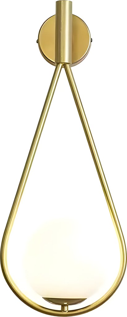 Toolight Toolight, nástenné svietidlo 1xE27, G094-1W, zlatá-biela, OSW-09719