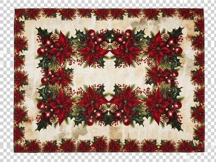 Stolový obrus s teflónovou úpravou CHRISTMAS STAR 120 x 160 cm