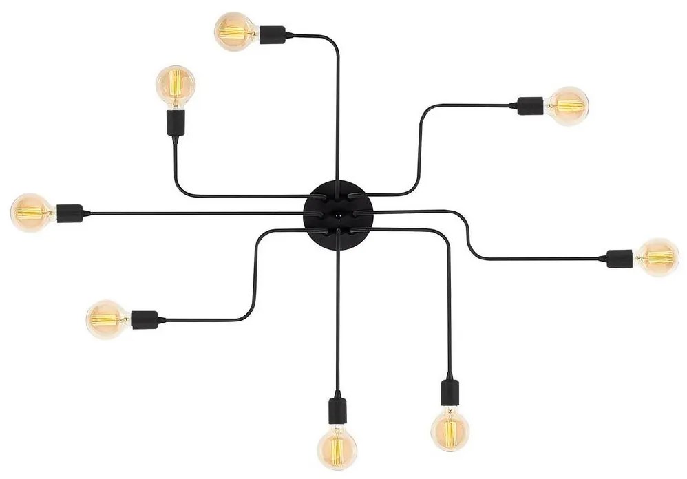 Prisadený luster TRUVA 8xE27/40W/230V