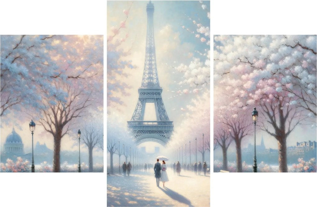Obraz - Maľba z Paríža (90x60 cm)