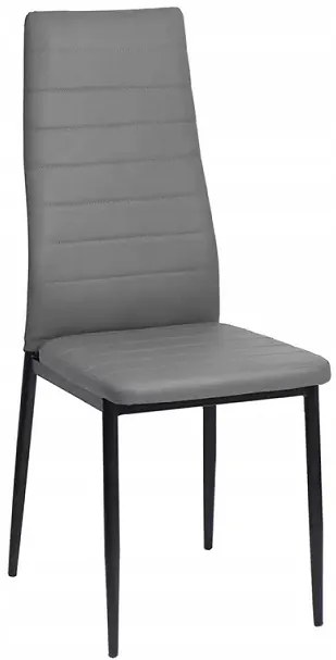 JAKS Jedálenská stolička eko black šedá