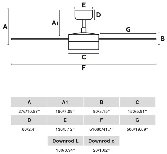 FARO 34295WT-1TW-LED Stm. vent. RUDDER S 18W/230V biela/béžová pr. 106 cm WT + DO