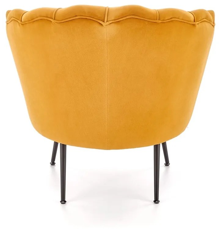 Křeslo Amorinito 2 hořčicově žluté