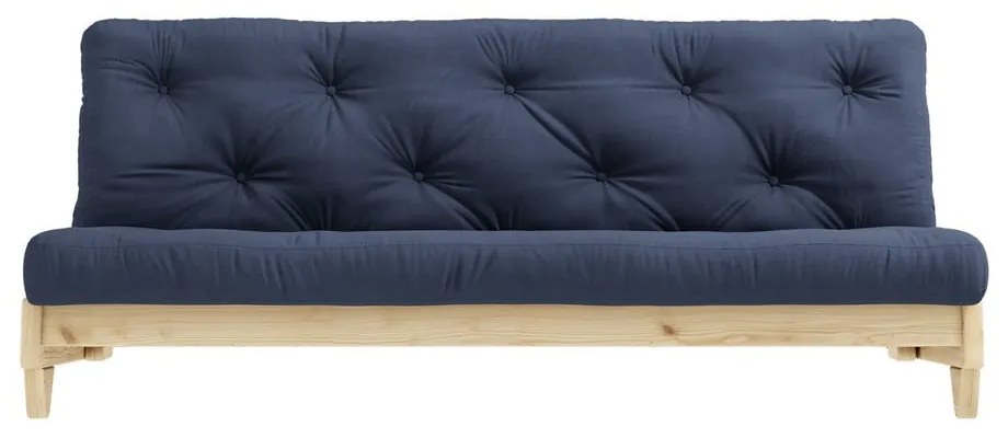 Rozkladacia pohovka s tmavomodrým poťahom Karup Design Fresh Natural/Navy
