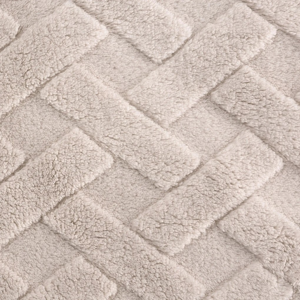 Design 91 DEKA Z MIKROFLANELU CARO 200X220 CM BÉŽOVÁ