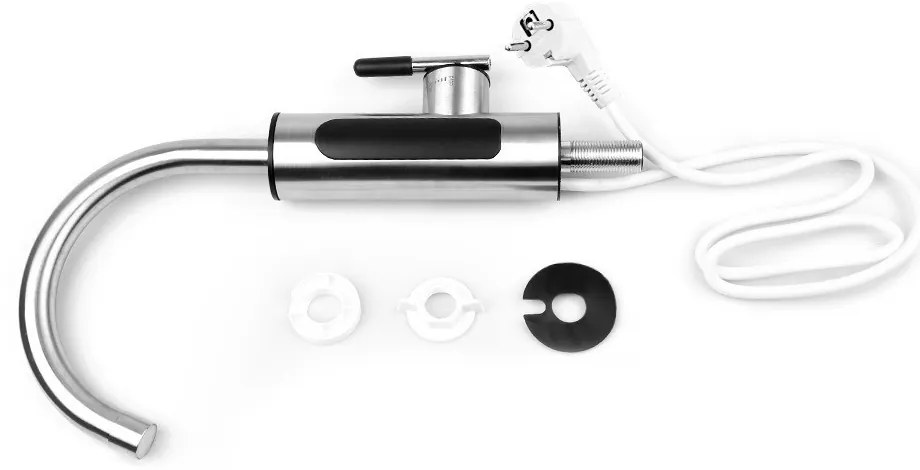 Elektrická vodovodná batéria s ohrievačom vody a spodným pripojením