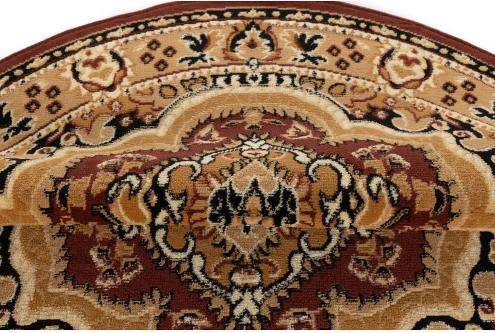 Okrúhly hnedý koberec E951A Atlas PP – odolný a štýlový Rozmer: 80x80 cm