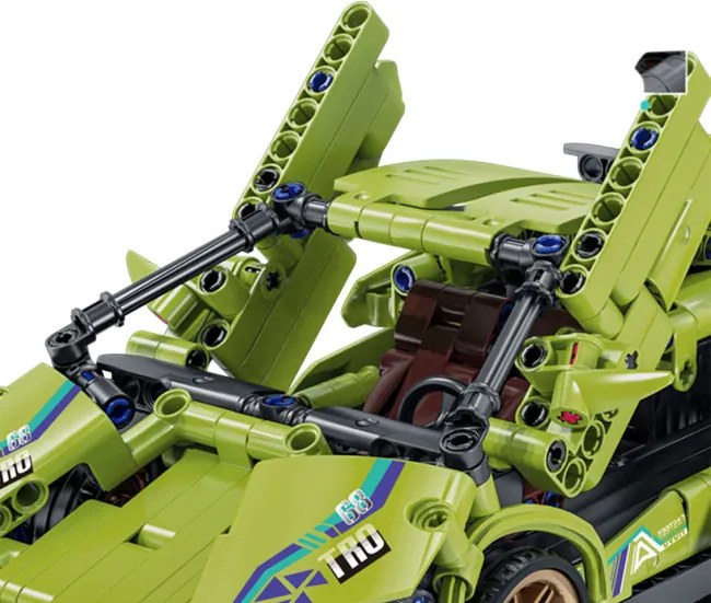 Stavebnica auta SUPERCAR No.J2007 zelená - 470 dielikov