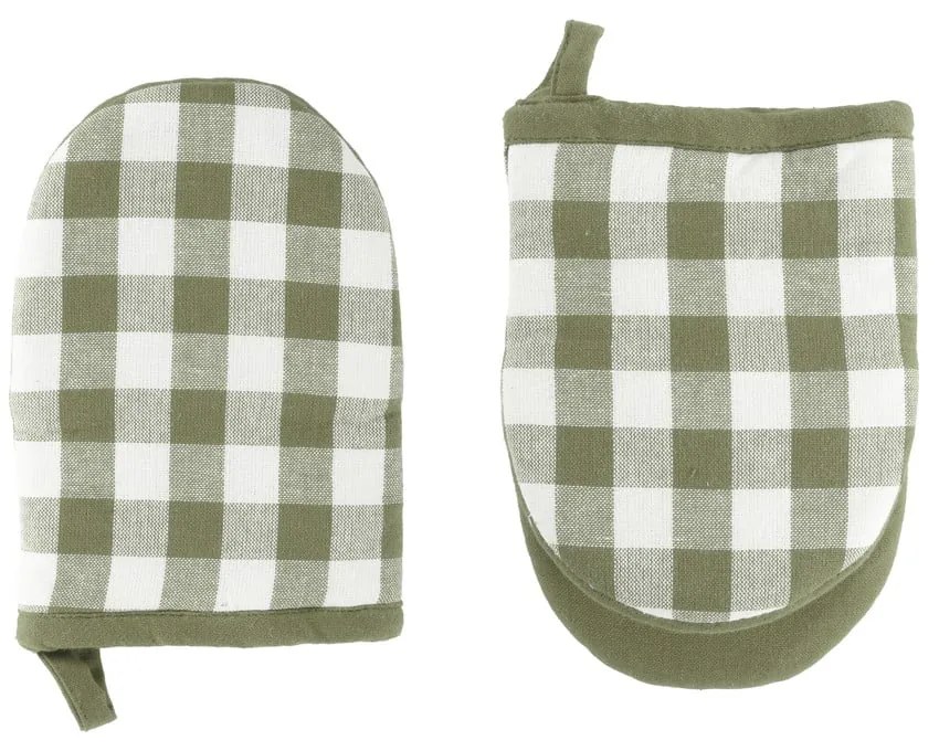 Bavlnené kuchynské rukavice v súprave 2 ks Gingham – Tiseco Home Studio