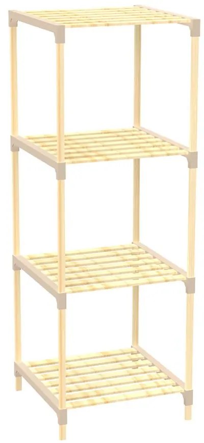 Regál FIX2013-4 prírodné/béžová