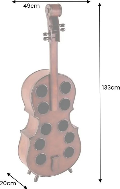 Dizajnový regál na víno Fayola 133 cm jedľa