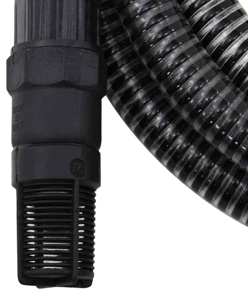 Odsávacia hadica s PVC spojkami, čierna 1" 10 m, PVC