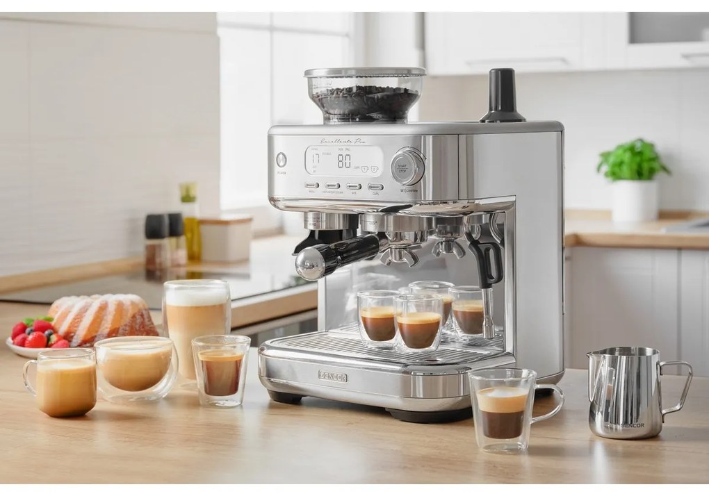 Kávovar na espresso Sencor SES 6050SS, strieborný