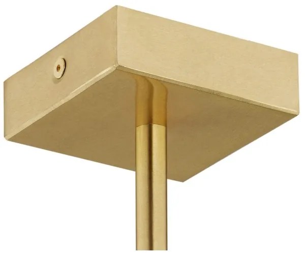 Argon 2132 - Luster na tyči ABBANO 5xE14/7W/230V mosadz/biela