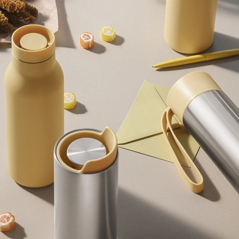 Eva Solo Nerezový termohrnček Urban To Go Golden Sun 350 ml