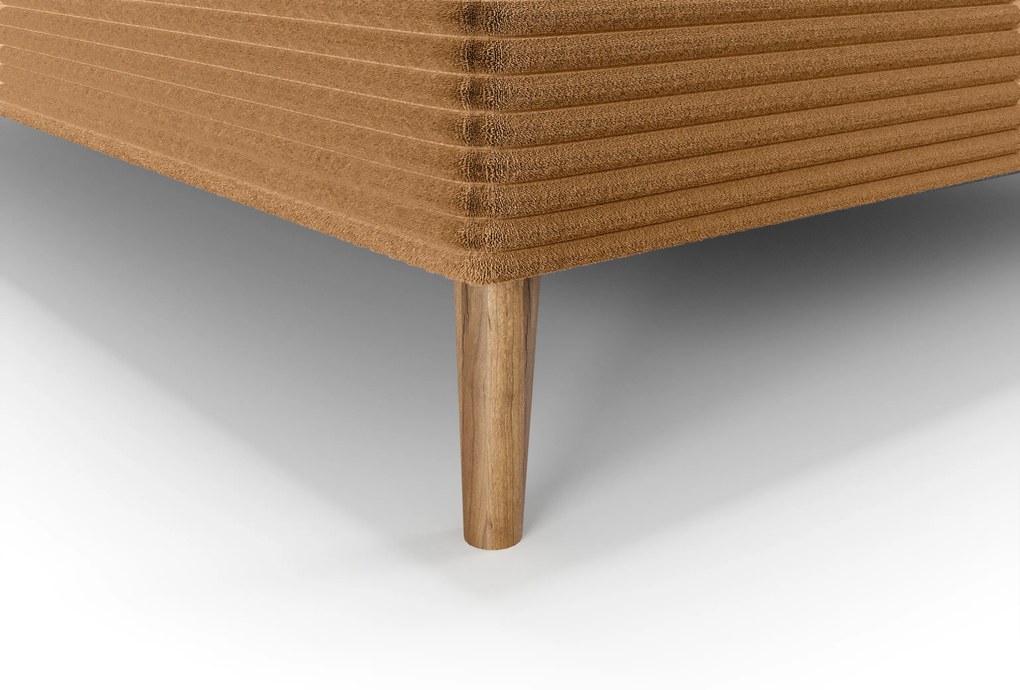 Jednolôžková posteľ 120 cm Napoli Bonell (karamelová) (s roštom, s úl. priestorom). Akcia -20%. Vlastná spoľahlivá doprava až k Vám domov. 1082432