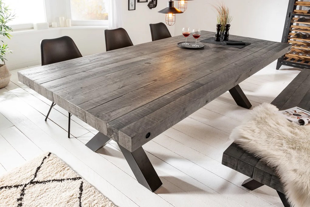 Bighome - Jedálenský stôl ROTH 240 cm - sivá