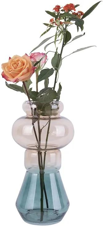 PRESENT TIME Sada 3 ks Sklenená váza Morgana Dark ∅ 18 × 35 cm