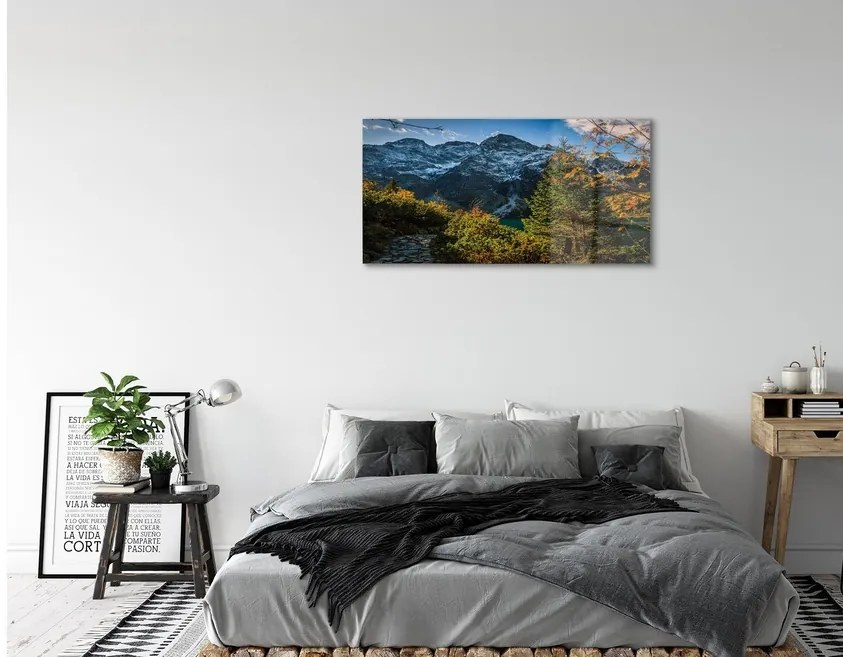 Sklenený obraz jazierka salašnícky 100x50 cm