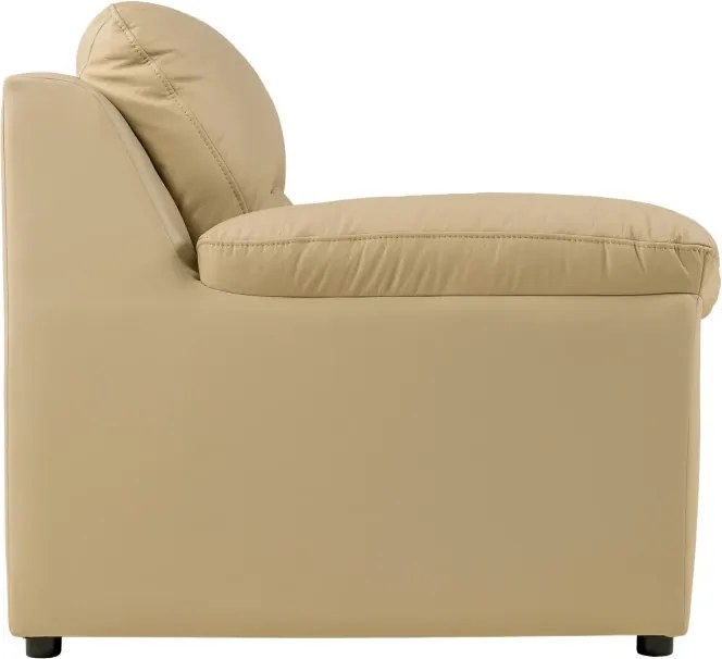 KOŽENÉ KRESLO MALAGA, béžová (krem)