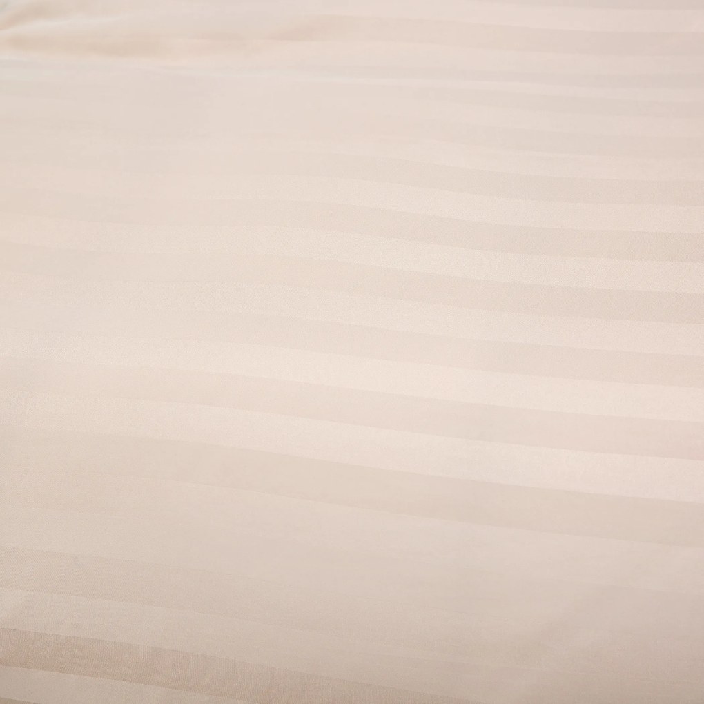 Hotelové obliečky z mikrovlákna JASMINE šampanská - prúžok 2 cm Rozmer obliečky: 2 ks 70 x 90 cm | 200 x 220 cm