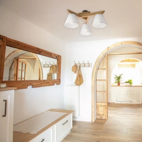 Prisadený luster ANTONIO 3xE14/40W/230V dub