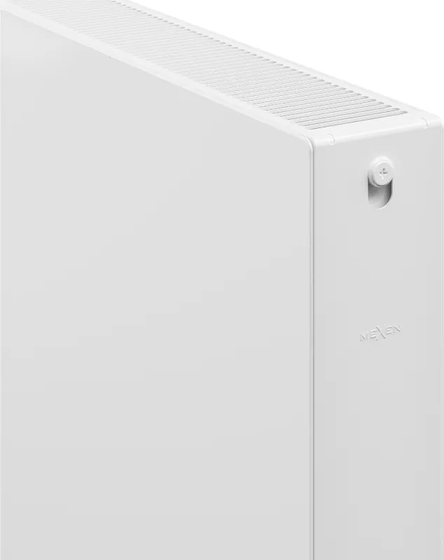 Mexen, Mexen Flat CF22 panelový radiátor 400 x 400 mm, bočné pripojenie, 455 W, biely - W422F-040-040-00