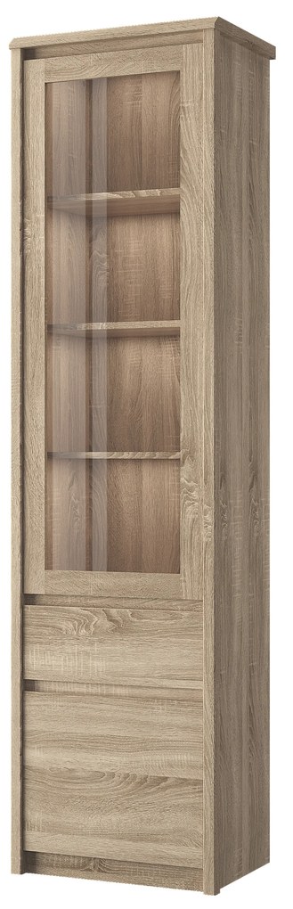 Vitrína Soledad (dub sonoma). Vlastná spoľahlivá doprava až k Vám domov. 1053231
