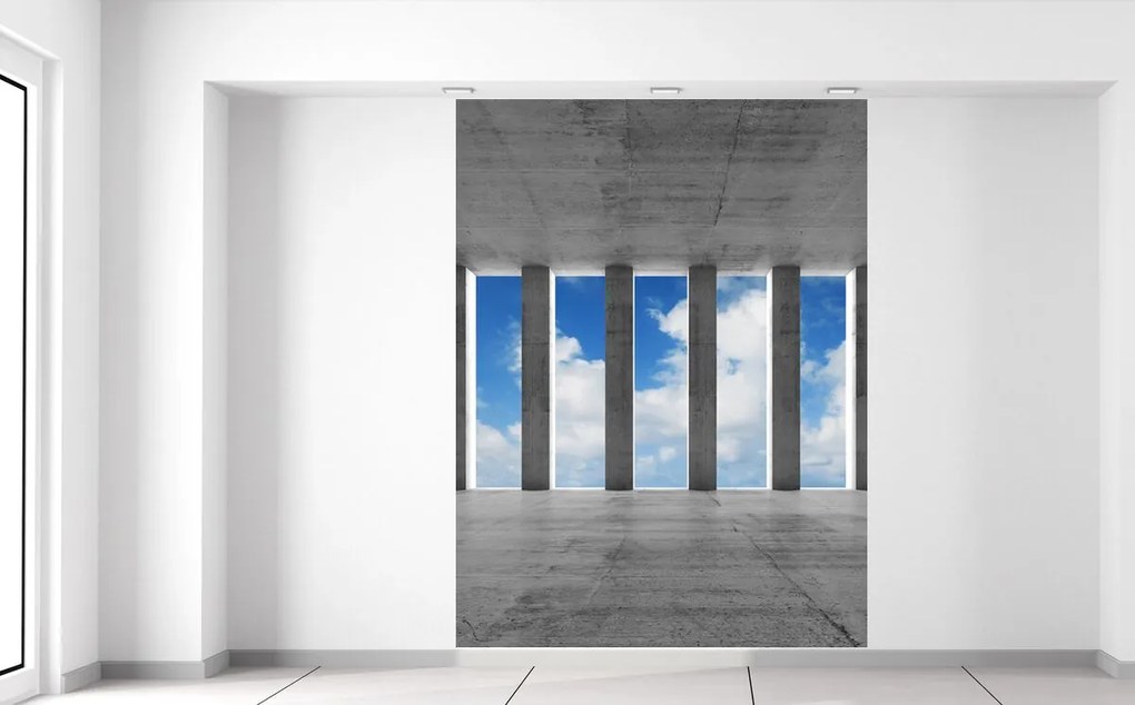 Gario Fototapeta Betónové stĺpy a nebo Veľkosť: 200 x 135 cm, Materiál: Vliesová