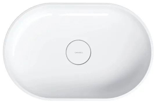 OMNIRES OVOUNBP - Umyvadlo OVO 55x36 cm dolomit lesklá biela