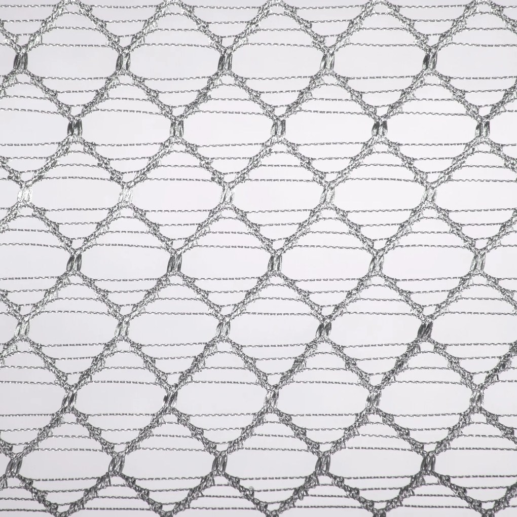ZÁCLONA NA KRÚŽKOCH AIDEN 140X250 CM STRIEBORNÁ