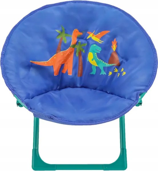Detské skladacie kreslo DINO modré