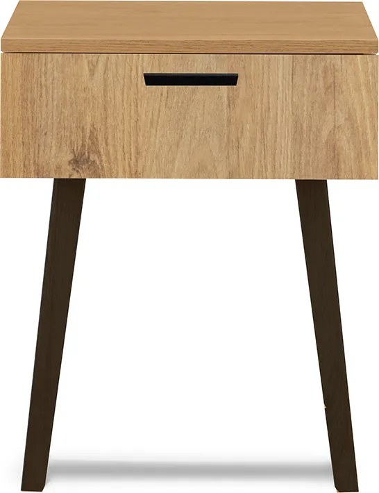 KONSIMO Nočný stolík FRISK zásuvka dub 48 x 60 x 46 cm