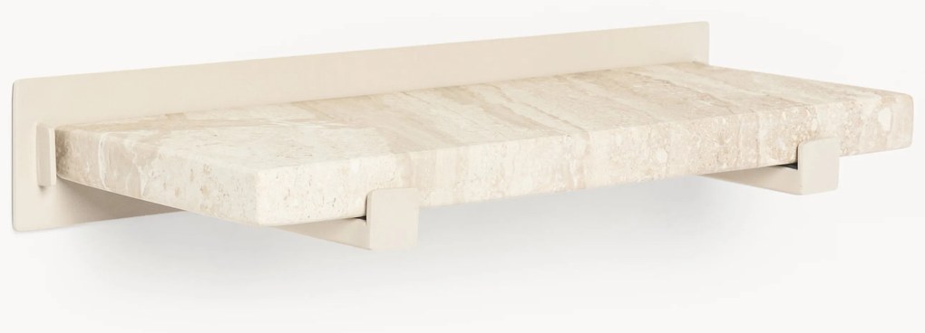 Malá mramorová nástenná polica Ally, Š 40 cm