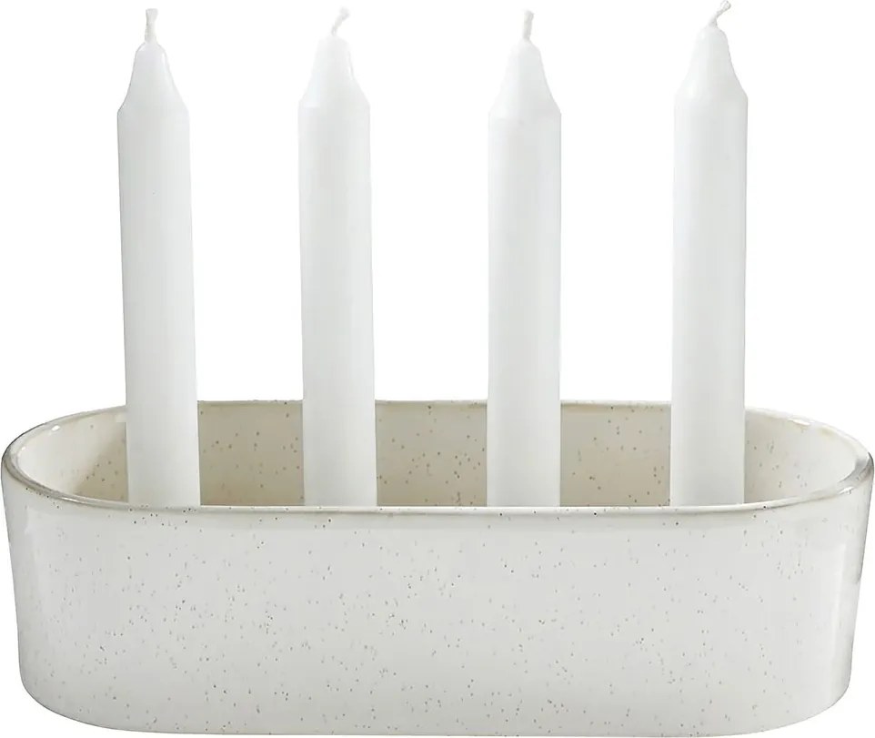 ADVENT Adventný svietnik 26 x 11 cm - biela