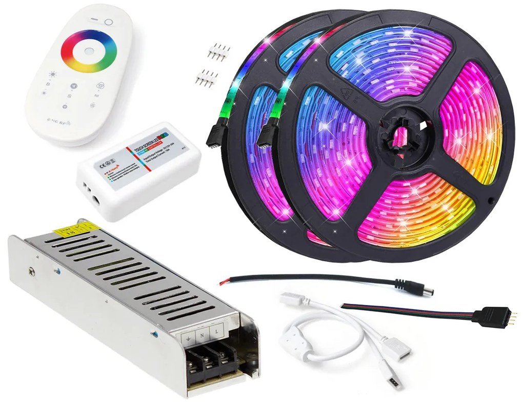 BERGE LED pásik - RGB 5050 - 10m - IP20 - SADA na strop