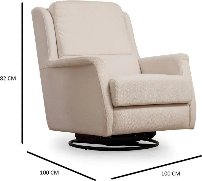 Otočné křeslo Costor bílé