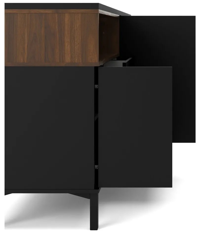 Čierna komoda 176x90x49 cm Roomers – Tvilum
