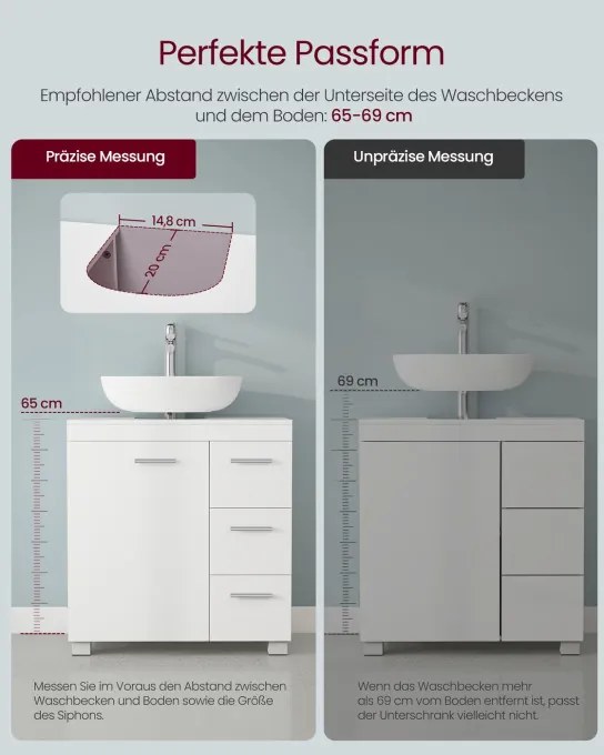 Skrinka pod umývadlo BBK513WB01