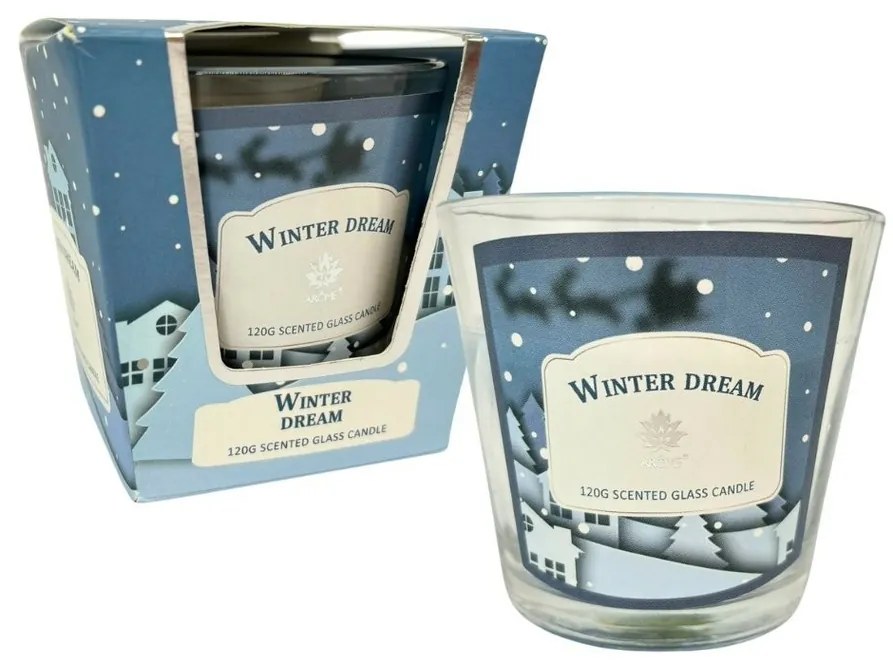 Arome Sviečka v skle, Winter Dream, 120 g
