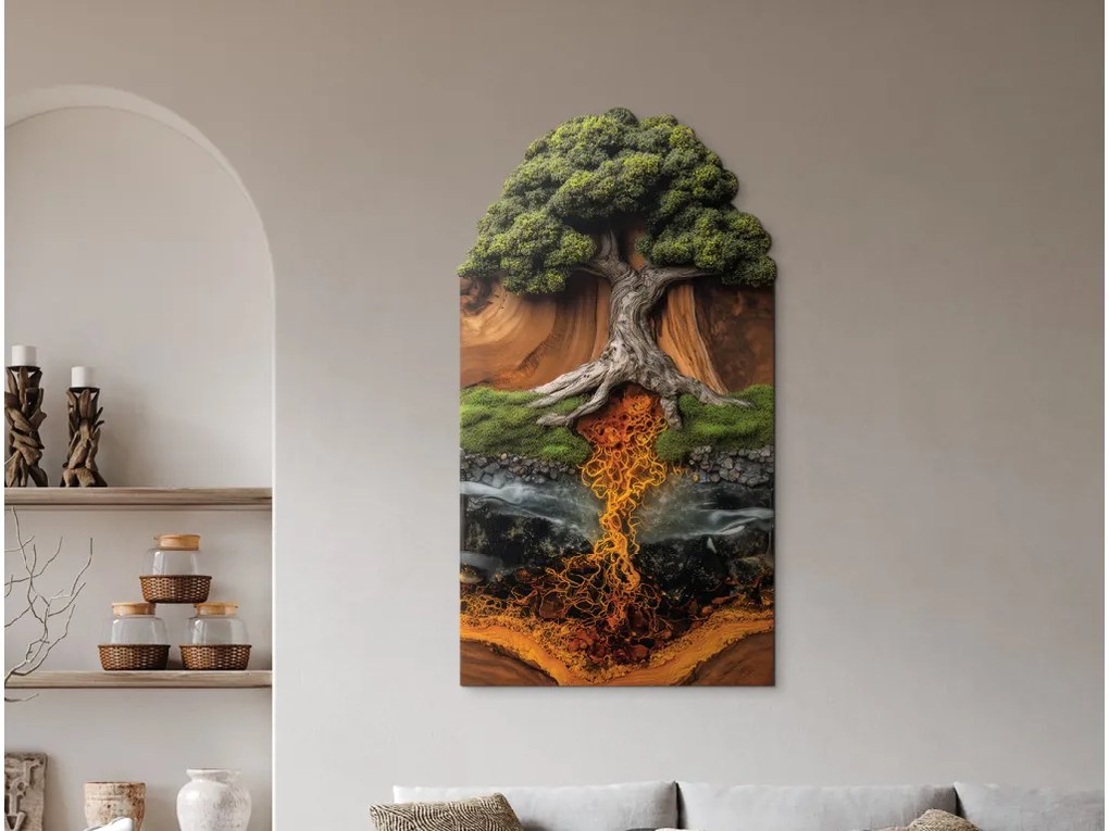 drevko |  Strom života Deväť svetov  70 x 385 cm