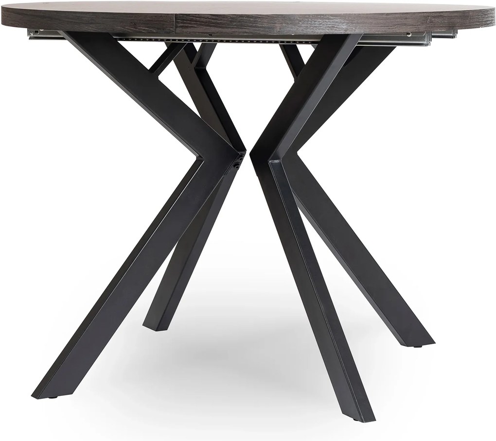 PROXIMA.store - Okrúhly stôl LUKAS FARBA: biela, FARBA NÔH: drevo