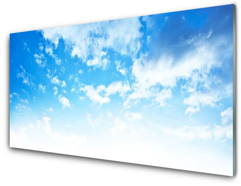 Obraz na skle Nebo mraky príroda 125x50 cm