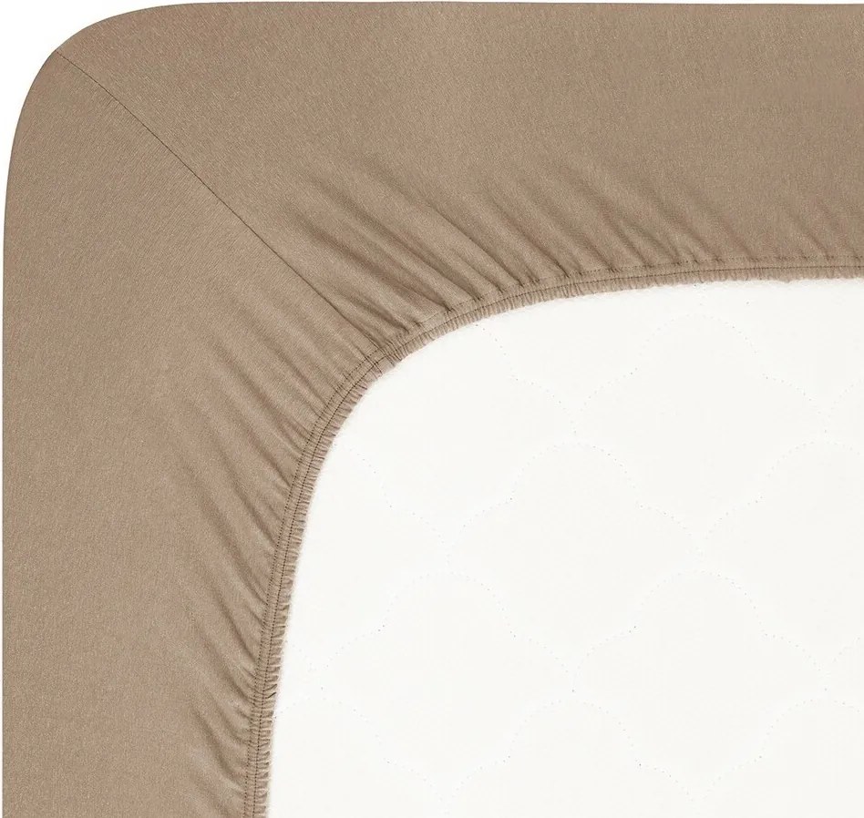 4Home jersey prestieradlo Lycra orechová, 120 x 200 cm
