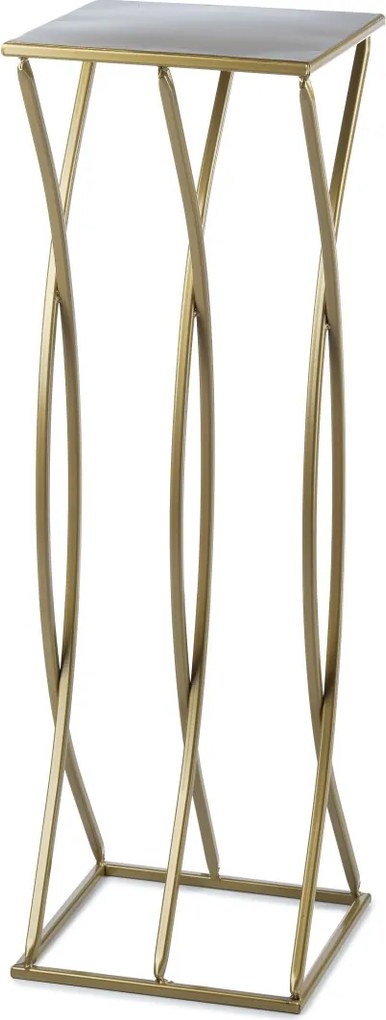 STOJAN NA KVETINÁČ TWIST 75X23X23 CM ZLATÁ