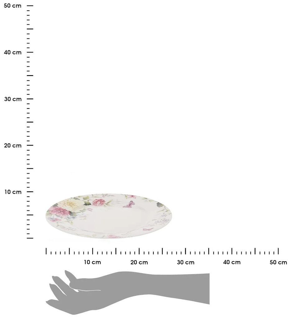 Porcelánový tanier Delicate Flowers, (fi) 27 cm, kvety