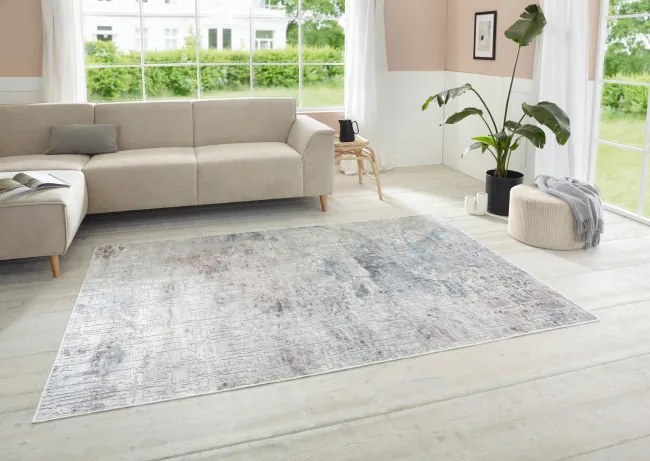 Koberec Elle Decoration MAYWAND Chameis sivý / ružový / modrý